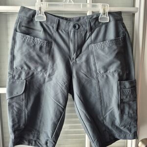 MEC Women's Slate Gray Athletic Cargo Shorts